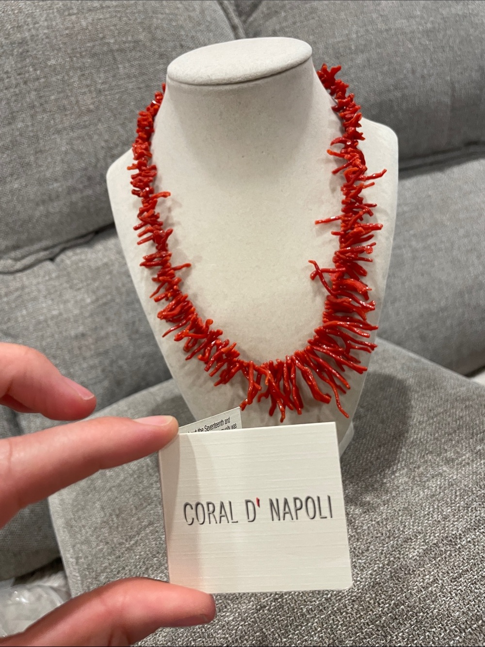 14k gold Red Branch Coral Necklace - Women's Jewelry